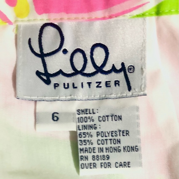 Lilly Pulitzer “Maui Punch” Vintage Butterfly Hibiscus Maxi Skirt Small - Picture 8 of 9